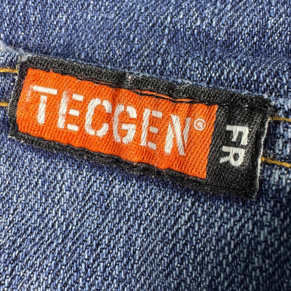 Tecgen FR Flame Resistant Denim Jeans Mens 42x30 Workwear Blue - Picture 5 of 13